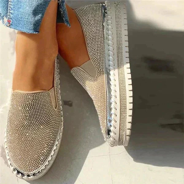 Celeste | Women’s Glitter Slip-On Flats