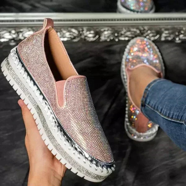 Celeste | Women’s Glitter Slip-On Flats