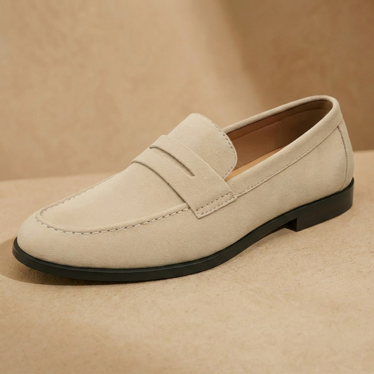 Alden | Men’s Suede Penny Loafers