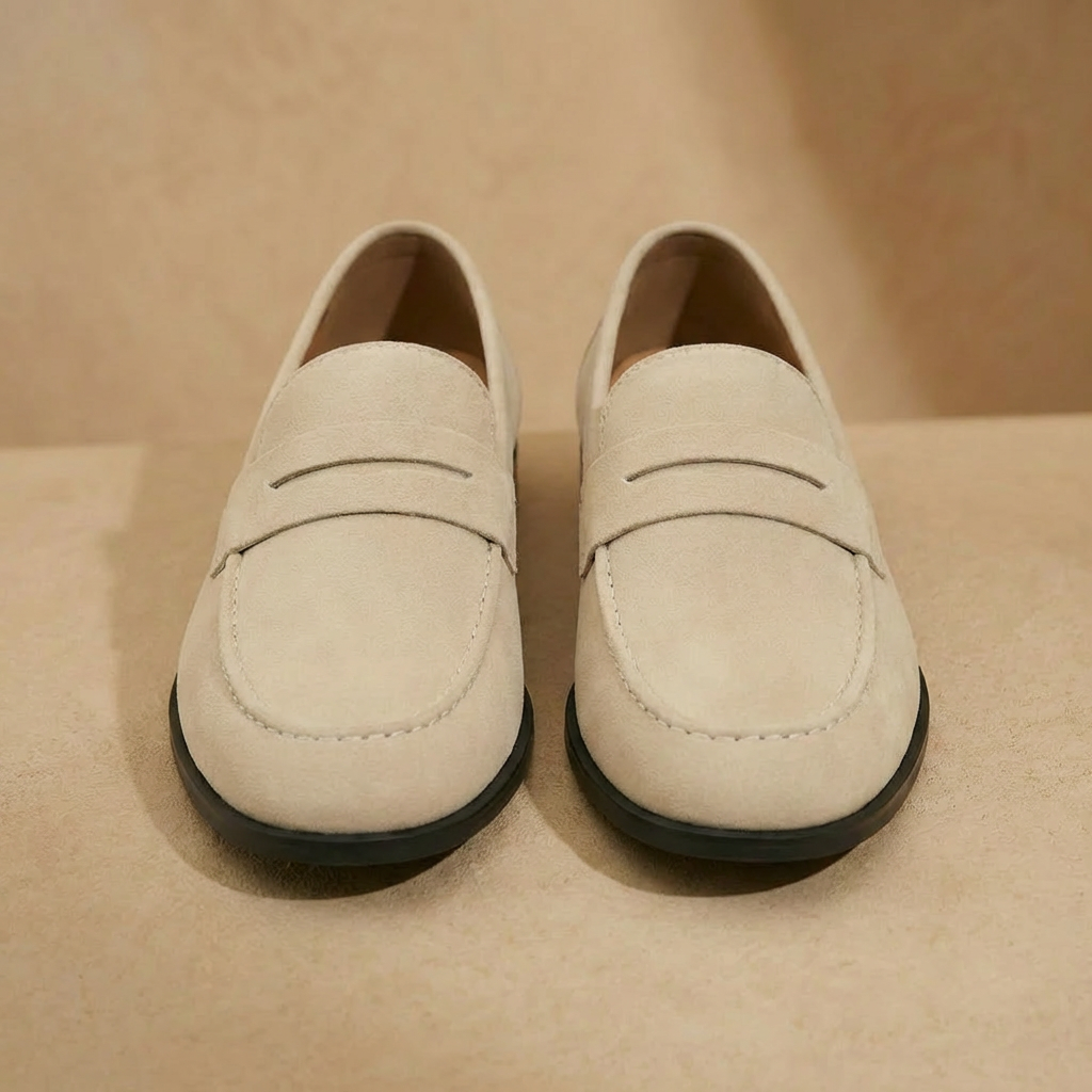 Alden | Men’s Suede Penny Loafers