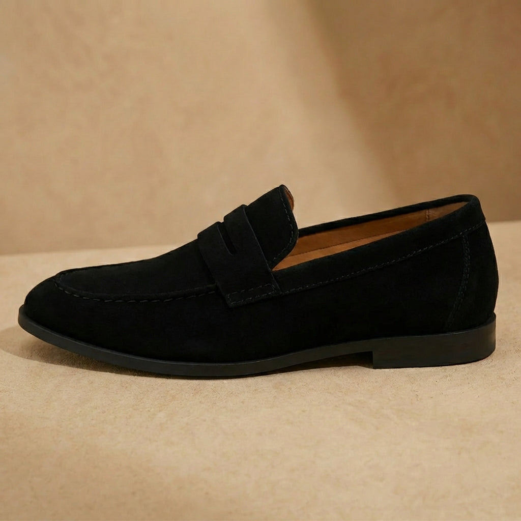 Alden | Men’s Suede Penny Loafers